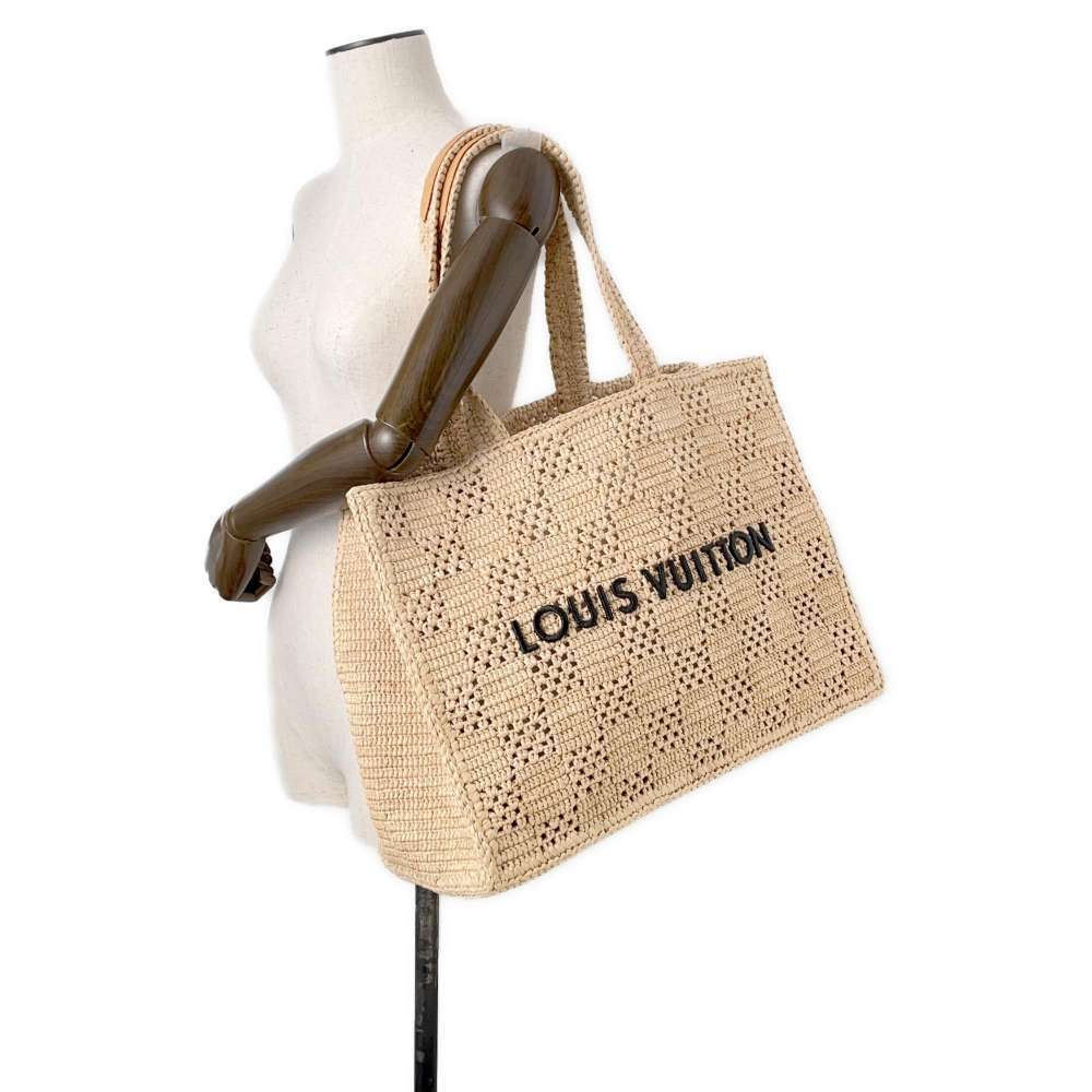 Louis Vuitton Summer Shopper Tote Bag Raffia - Picture 4 of 16